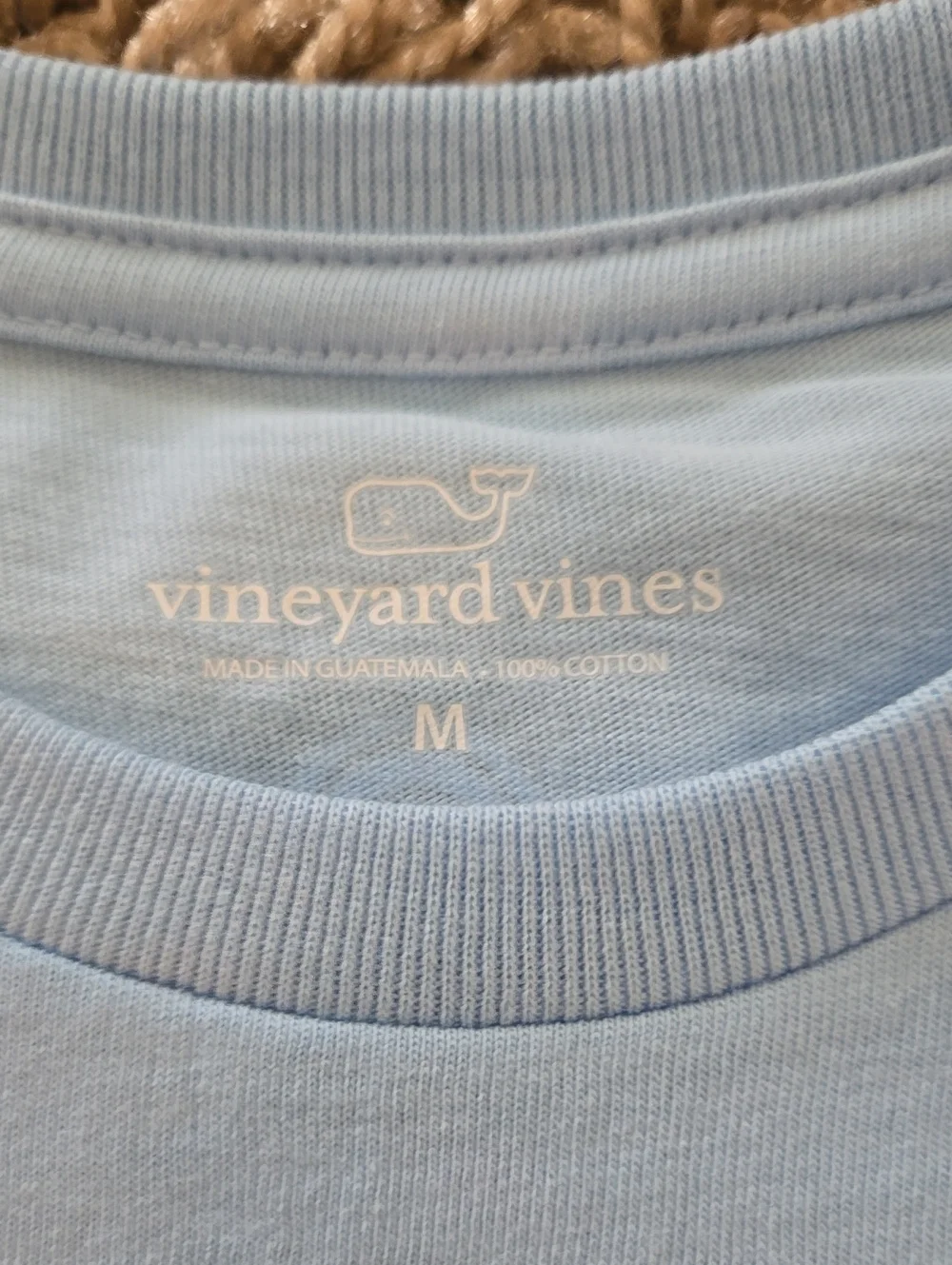 NWT Vineyard Vines Kids Light Blue Whale Sticker Graphic Tee